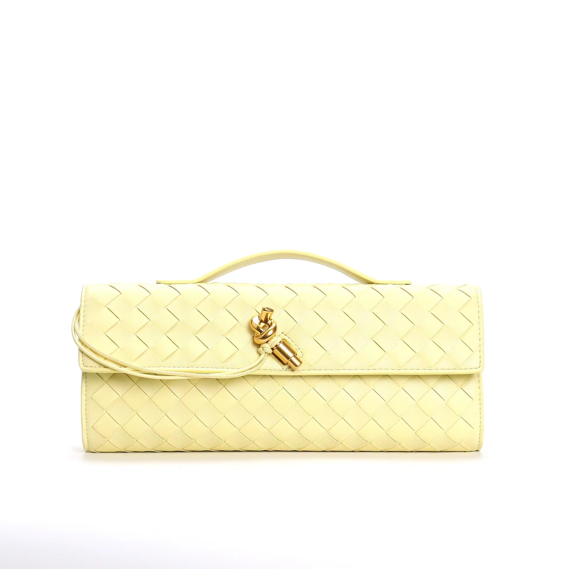 Leather clutch bag
