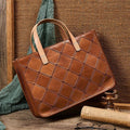 Handcrafted Italian Quilted Leather Tote