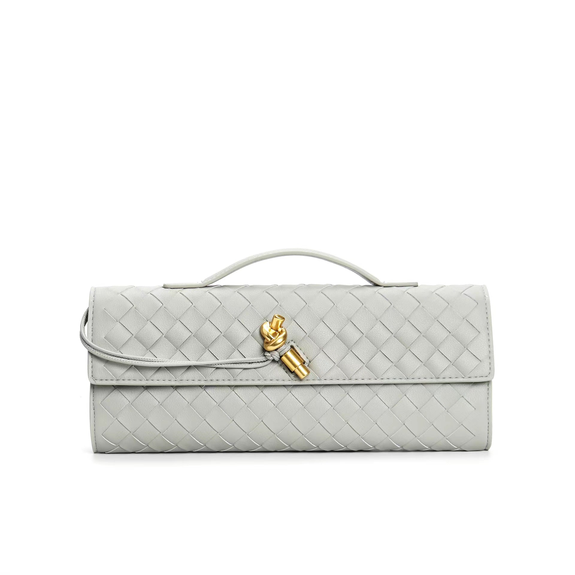 Leather clutch bag