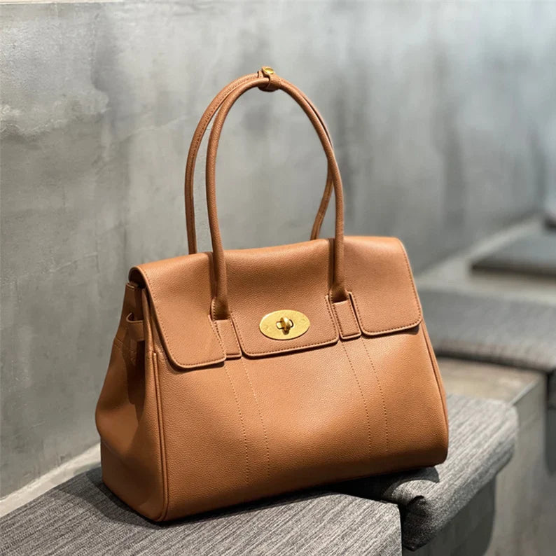 Full-Grain Leather Tote Bag